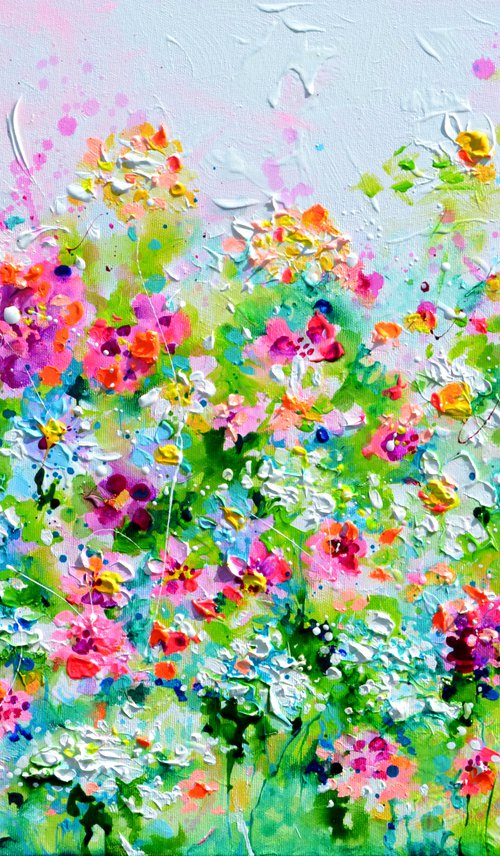 I've Dreamed 47 - Cottage Flower Field by Soos Roxana Gabriela