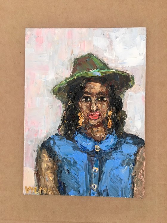 Woman with a hat