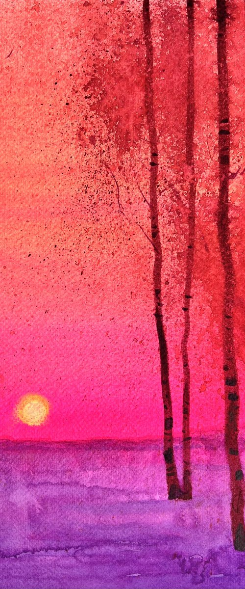 Birches series #4 by Andrii Kovalyk
