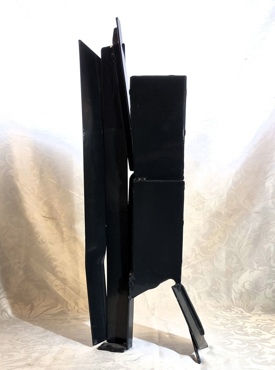 Abstract Sculpture By Neil Wood, 10 X 25", Screen Flats, Original Artwork
