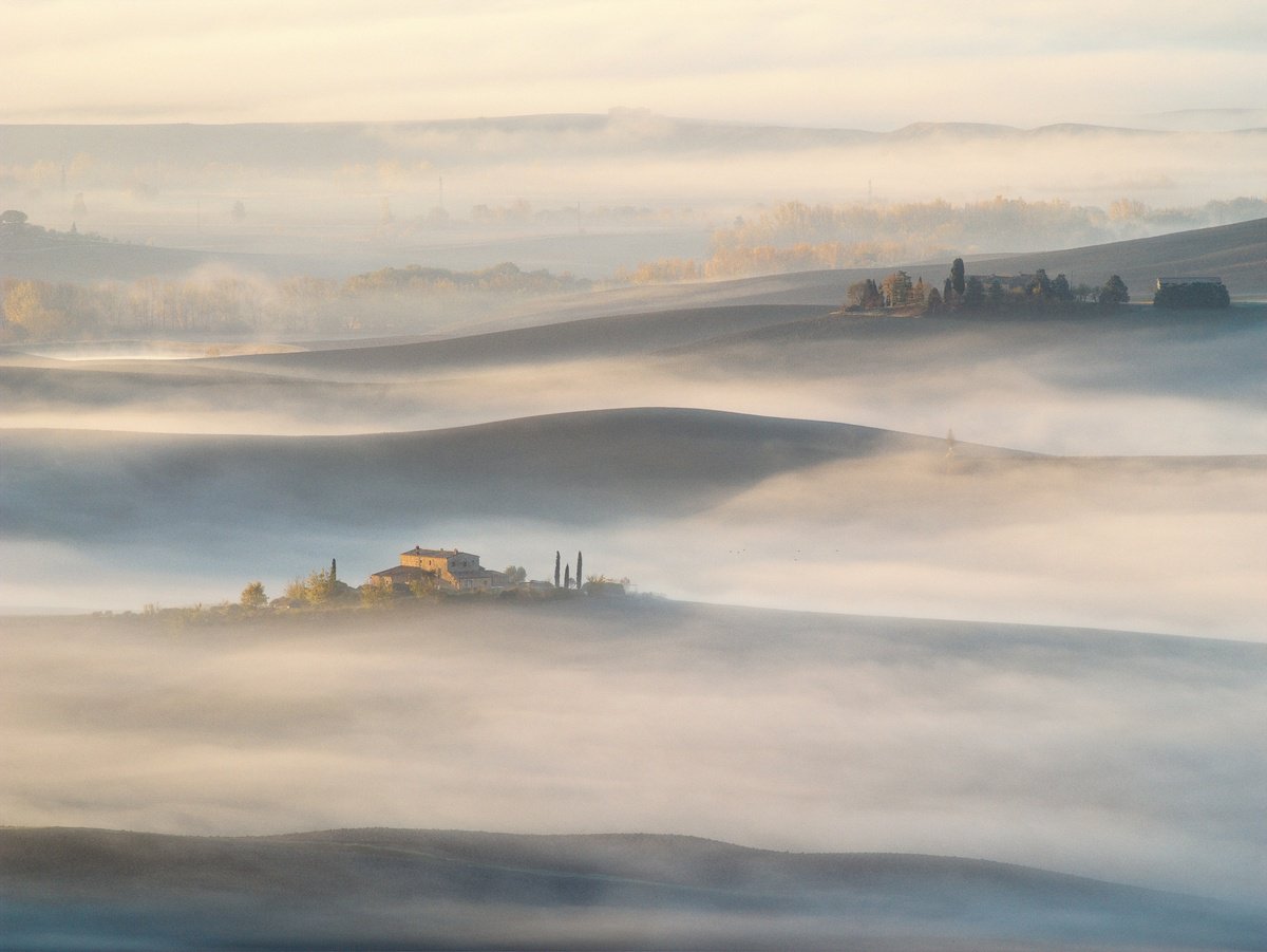 Photorealistic Landscape Photograph By Pavel Oskin, 57 X 43", Smokey, Original Artwork