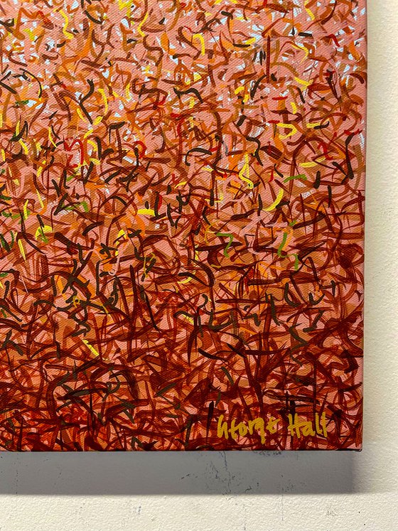 The Watarrka Dance 152 x 61cm acrylic on canvas