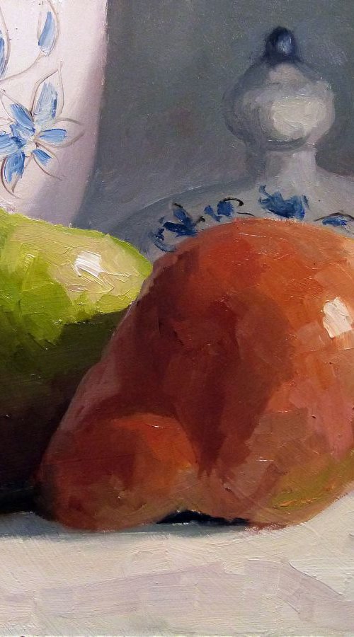 Pears and a Vase by Pascal Giroud