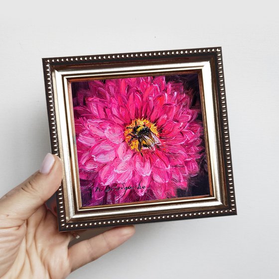 Bumblebee on flower painting