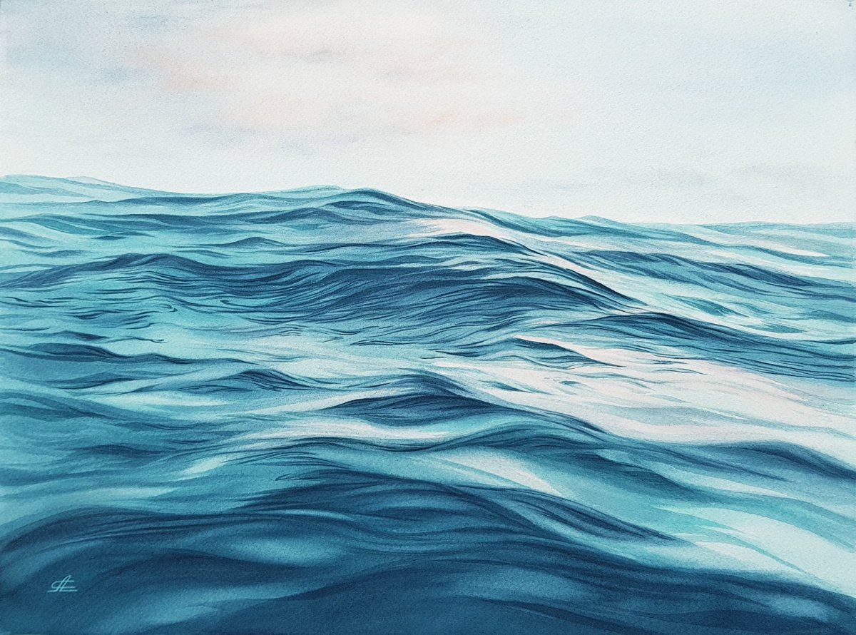 Seascape and ocean waves #20 by Svetlana Lileeva