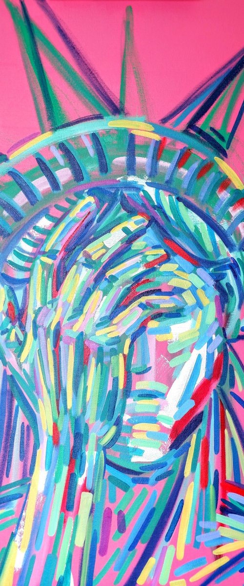 Liberty Island by Van Lanigh