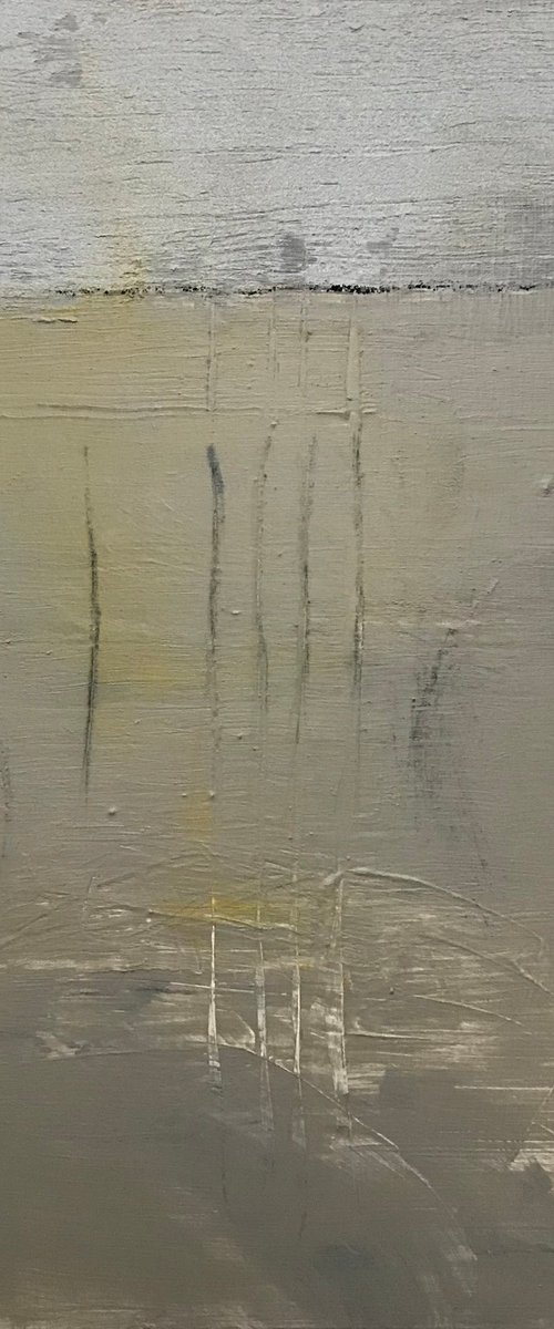 Let It Begin Again Minimalist Painting by Kris Haas