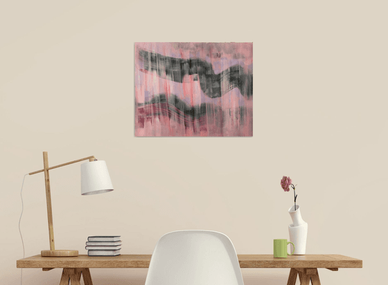 Abstract Black & Pink