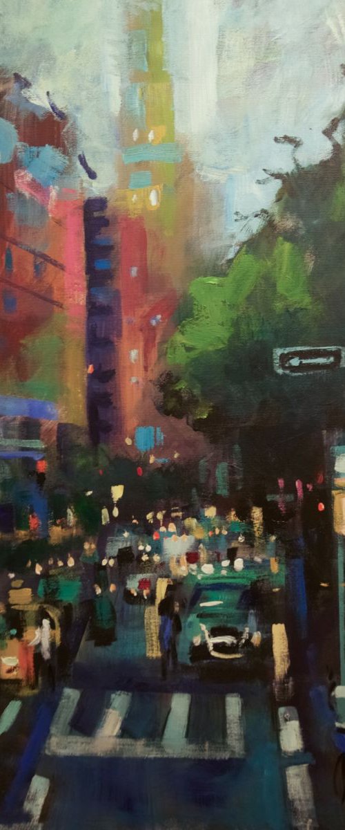 Early Evening Traffic NYC by Andre Pallat