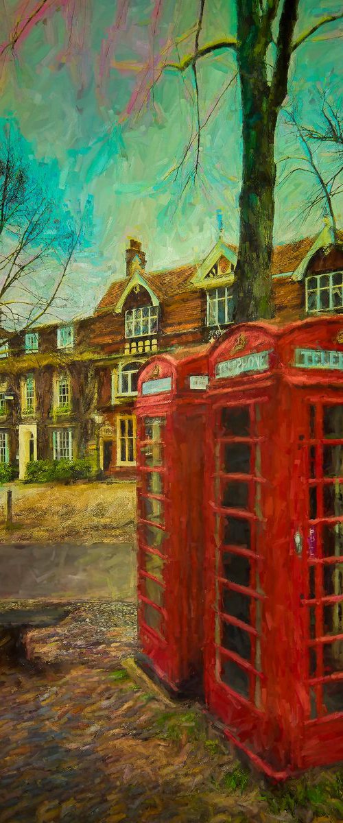 Red Telephone boxes by Martin  Fry