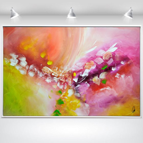Farbentanz  - Abstract Art - Acrylic Painting - Canvas Art - Framed Painting - Abstract Painting - Ready to Hang