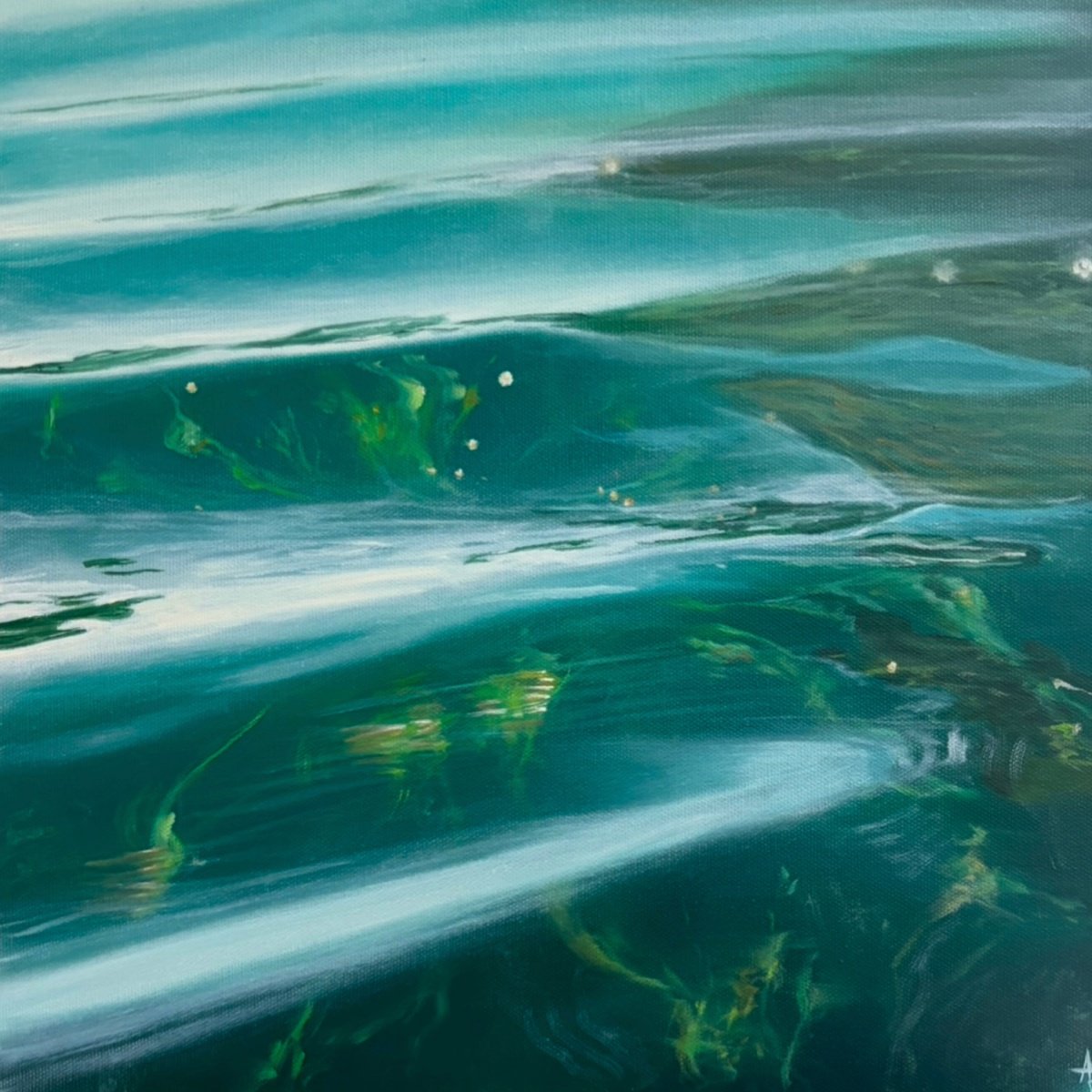 Photorealistic Oil Painting , - Soft Motion - ? By Alena Panchishin, 16 X 16, Artwork For Sale On Artfinder