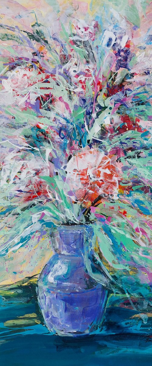 Flowers in vase 5. Morning by Katia Solodka