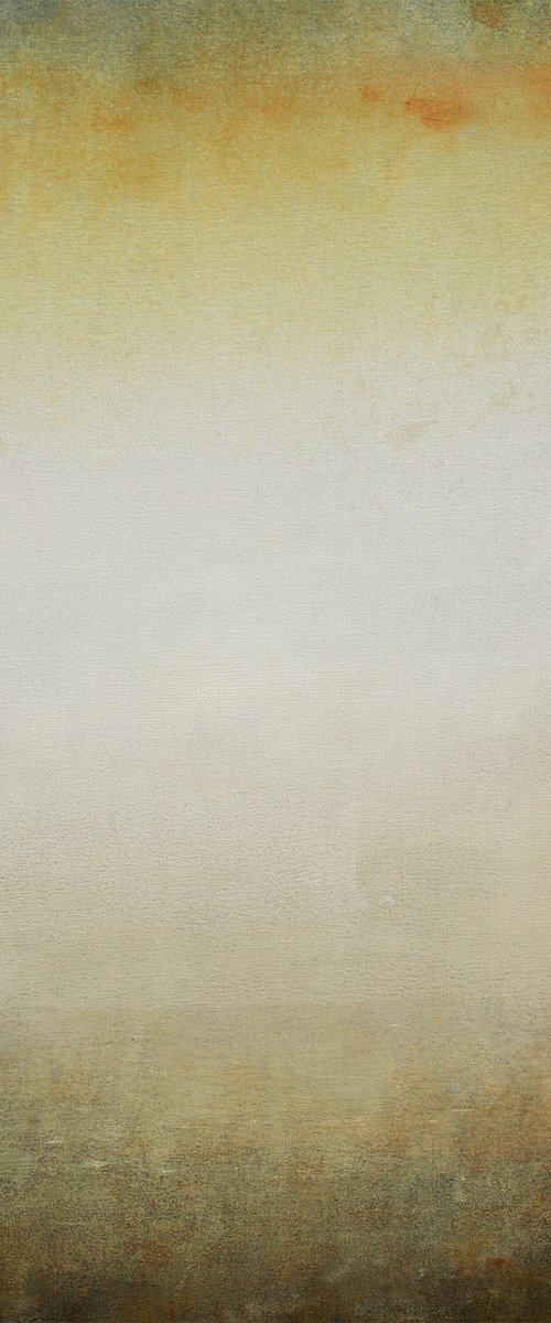 Distant Field 211006, minimalist abstract earth tones by Don Bishop