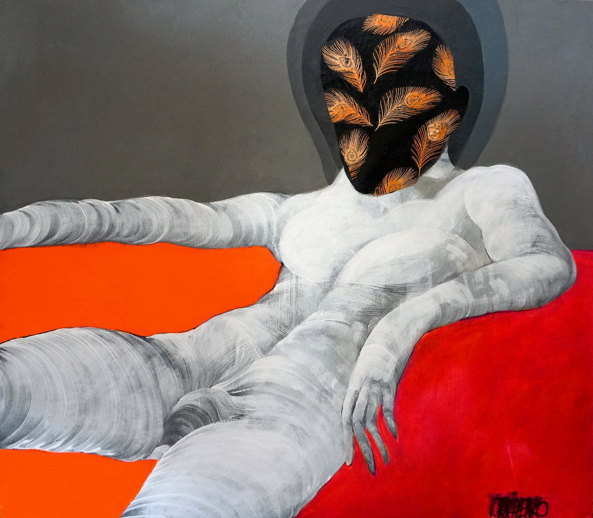 Orange Chair by Victor Tkachenko