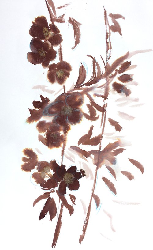Brown flowers by Ksenia Lutsenko