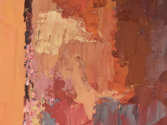 Modern Abstract Oil Painting on Canvas