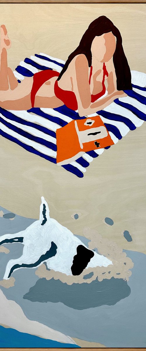 Snapshots of Summer Beach 64cm x 94.5cm by DEBORAH LANG