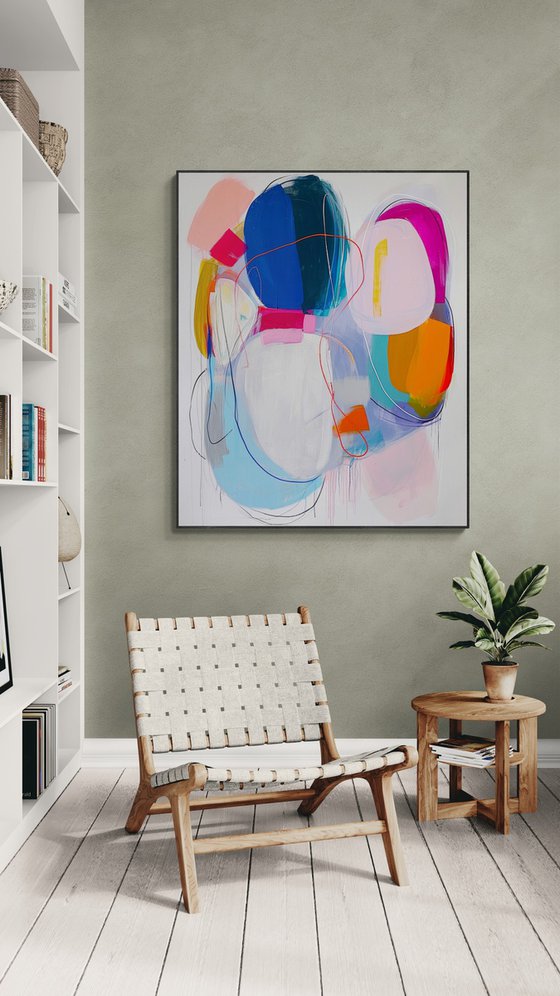 Bold colors and organic shapes