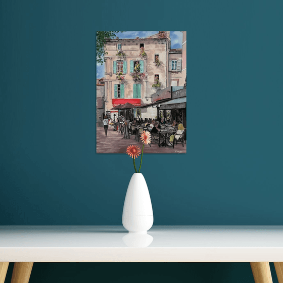 France, Cafes in southern France.
