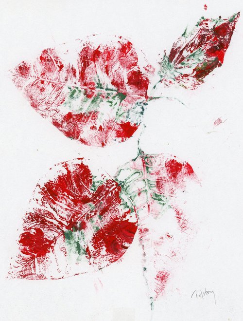 Gyotaku leaves by Alex Tolstoy