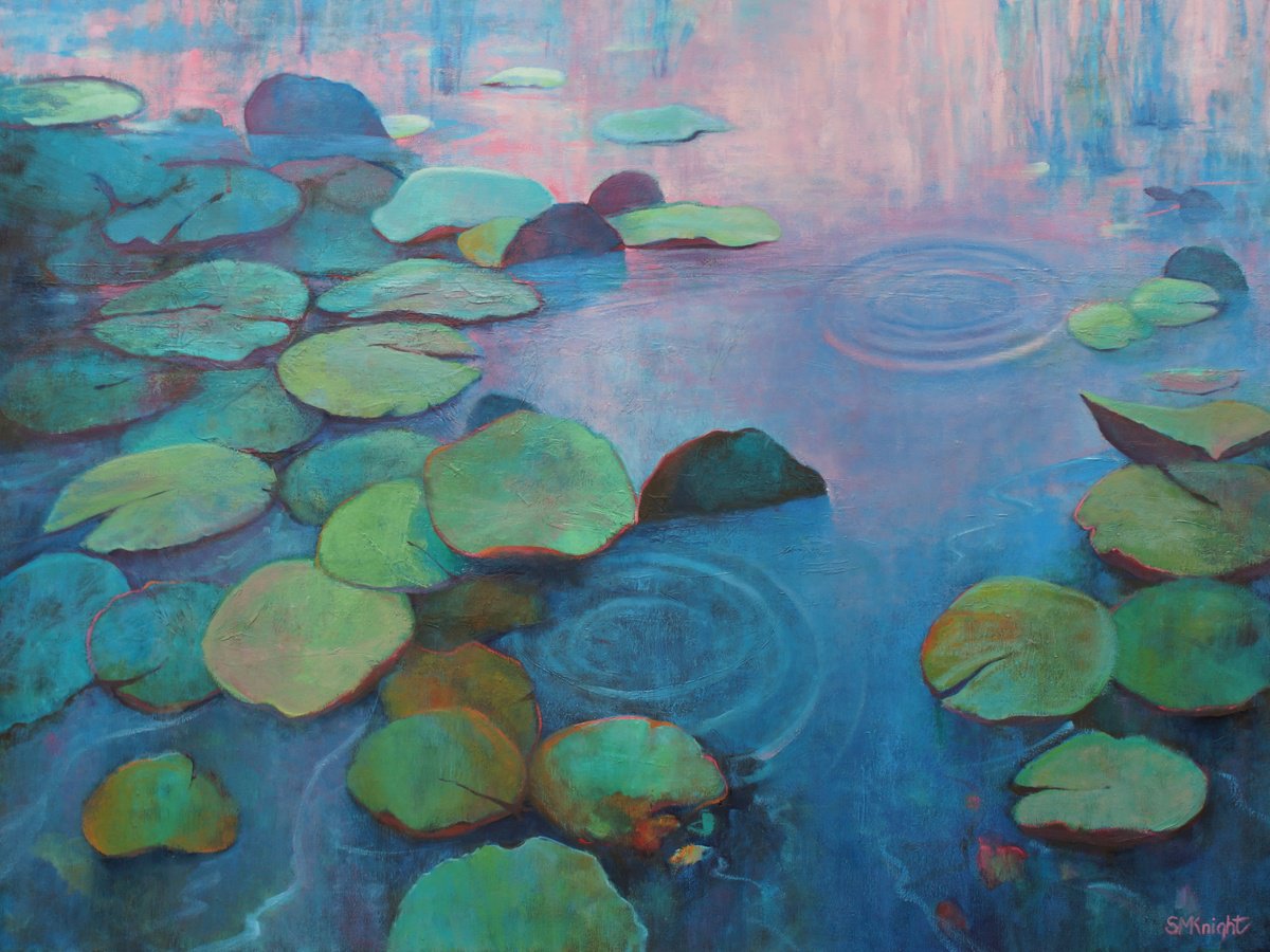 Ripples on a Lily Pond by Sandra Michele Knight