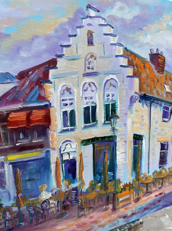 Dutch Town Life: Coevorden Street Cafe