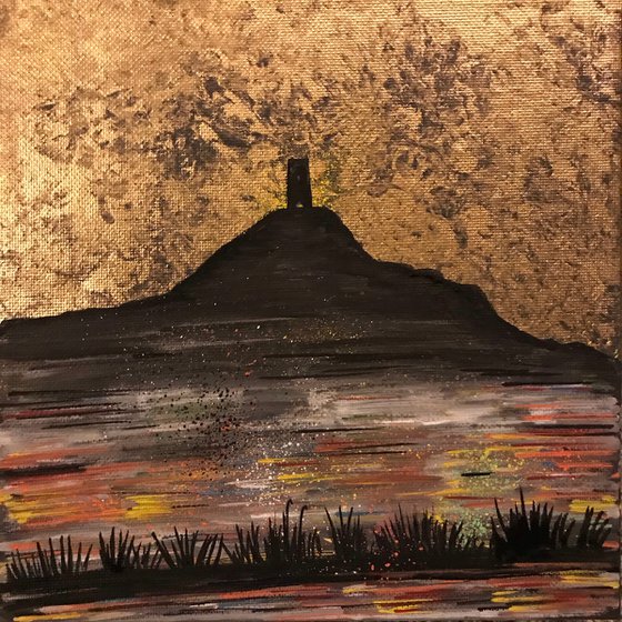 Glastonbury Tor  - Mini Painting