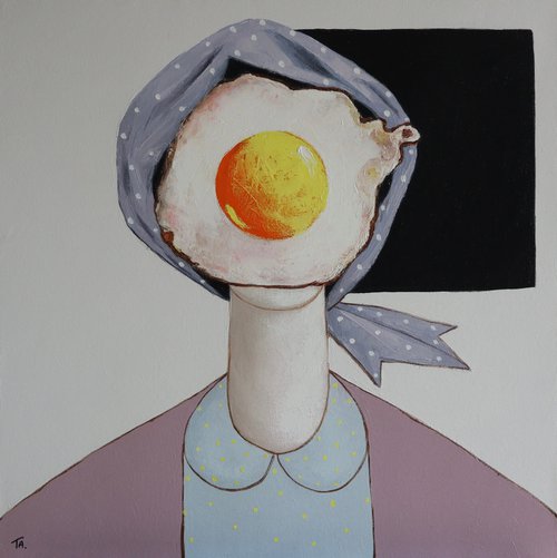Egg girl by Ta Byrne