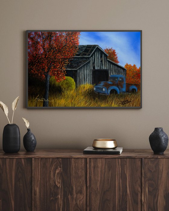 Kansas Barn in the Fall