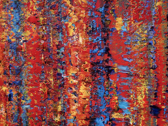 100x70cm | 39.4x27.5″ Abstract Landscape Painting Original Canvas Art