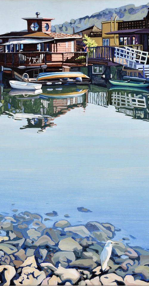 Sausalito Boathouses 2022 by Alex Nizovsky