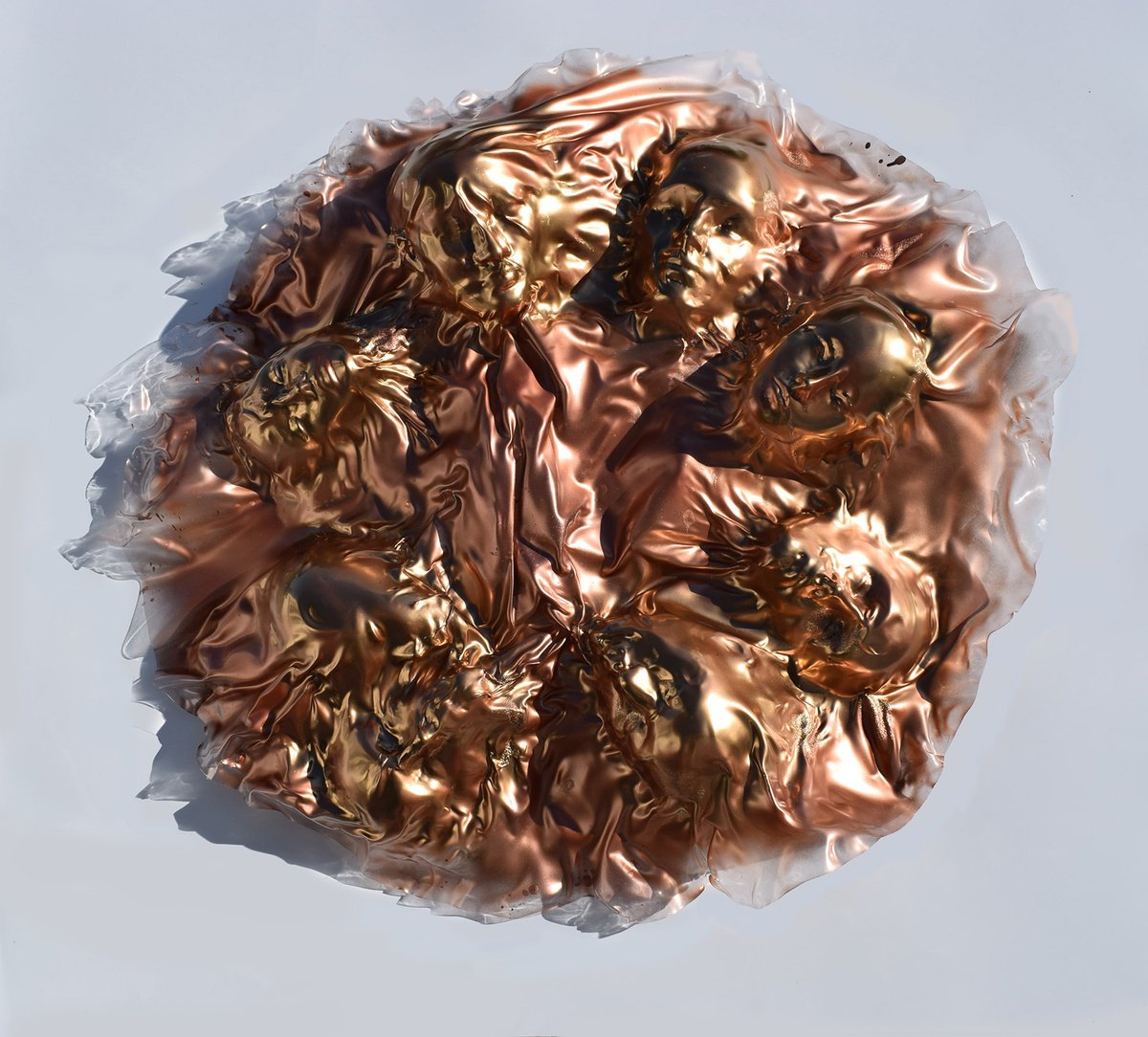 Urban And Pop Portrait Sculpture By Anna Sidi-Yacoub, 43 X 43, Faces, Original Artwork