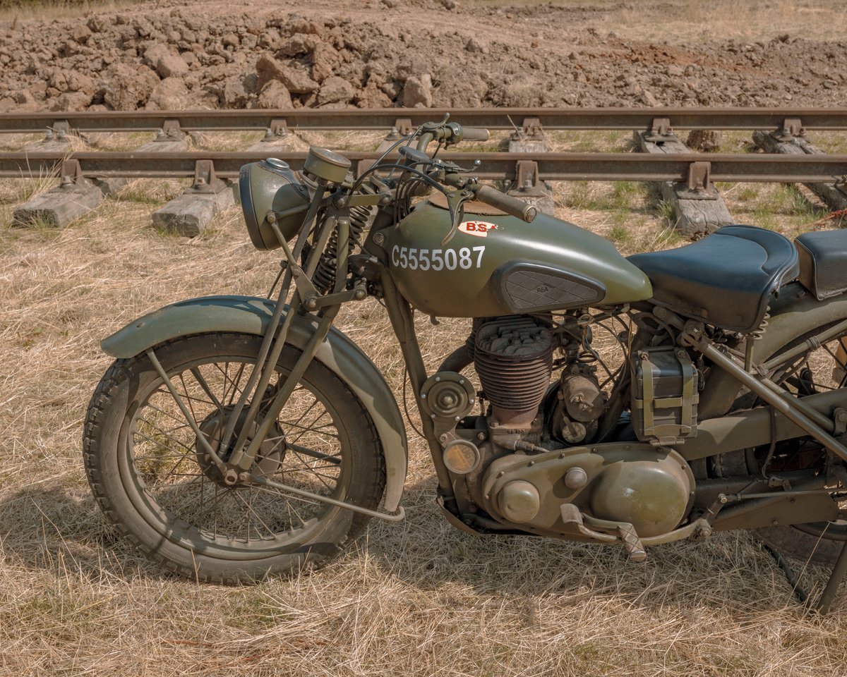 Photorealistic Transport Photograph By Anna Bush, 17 X 12, Motorcycle, Original Artwork