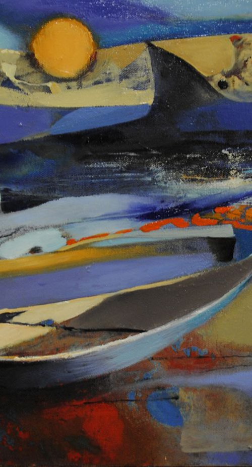 Original abstract oil painting on canvas signed contemporary art by Kate Kulish