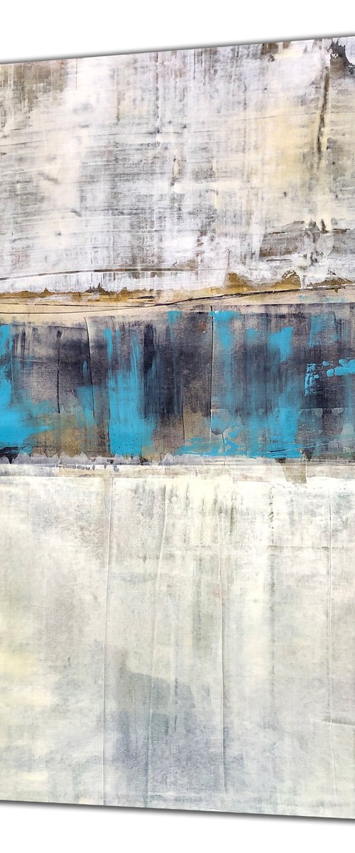 Weathered White & Blue (30x40in) by Robert  Tillberg