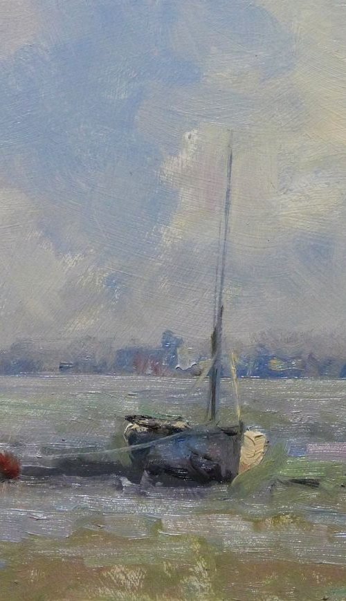 Boat at Low Tide by Pascal Giroud