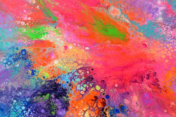 Flowing Energy 61 - Large Colorful Abstract