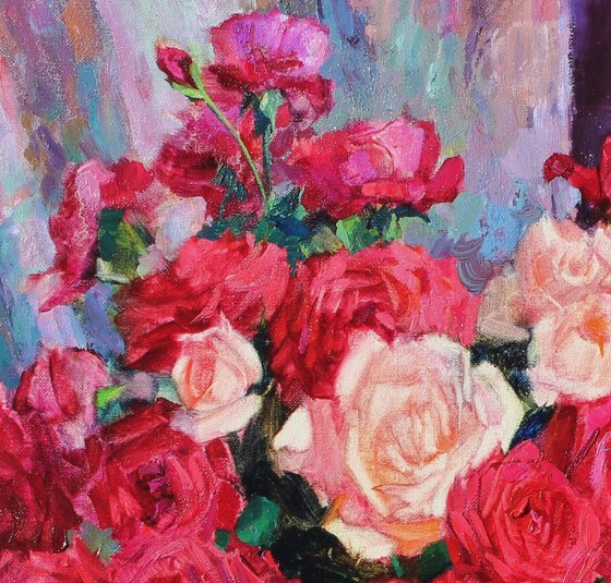 Bouquet of red roses