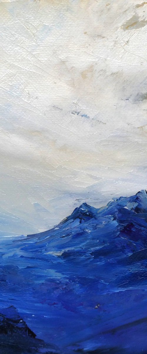 Highland Blue, mountain landscape by oconnart
