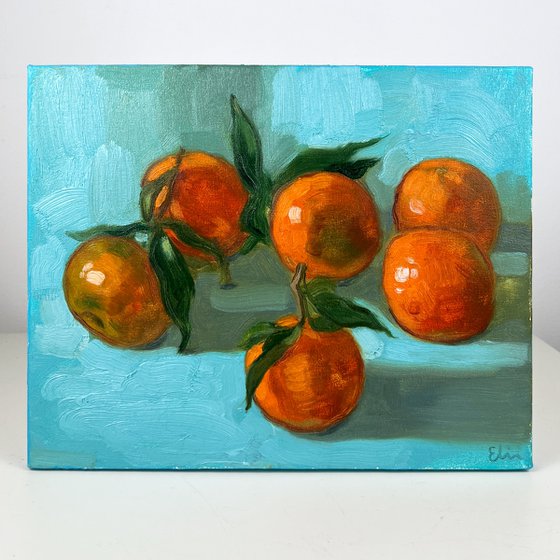 Still life with tangerines