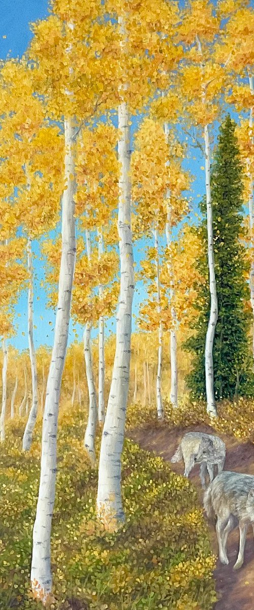 Aspen Wolves by Olya Lane