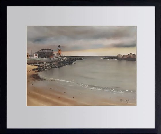 Portpatrick Dumfries Scottish Seascape Framed Painting