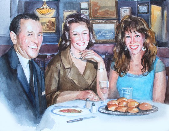 Custom family portrait watercolor