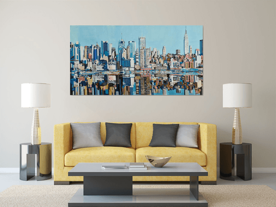 Urban Skyline Reflection New York