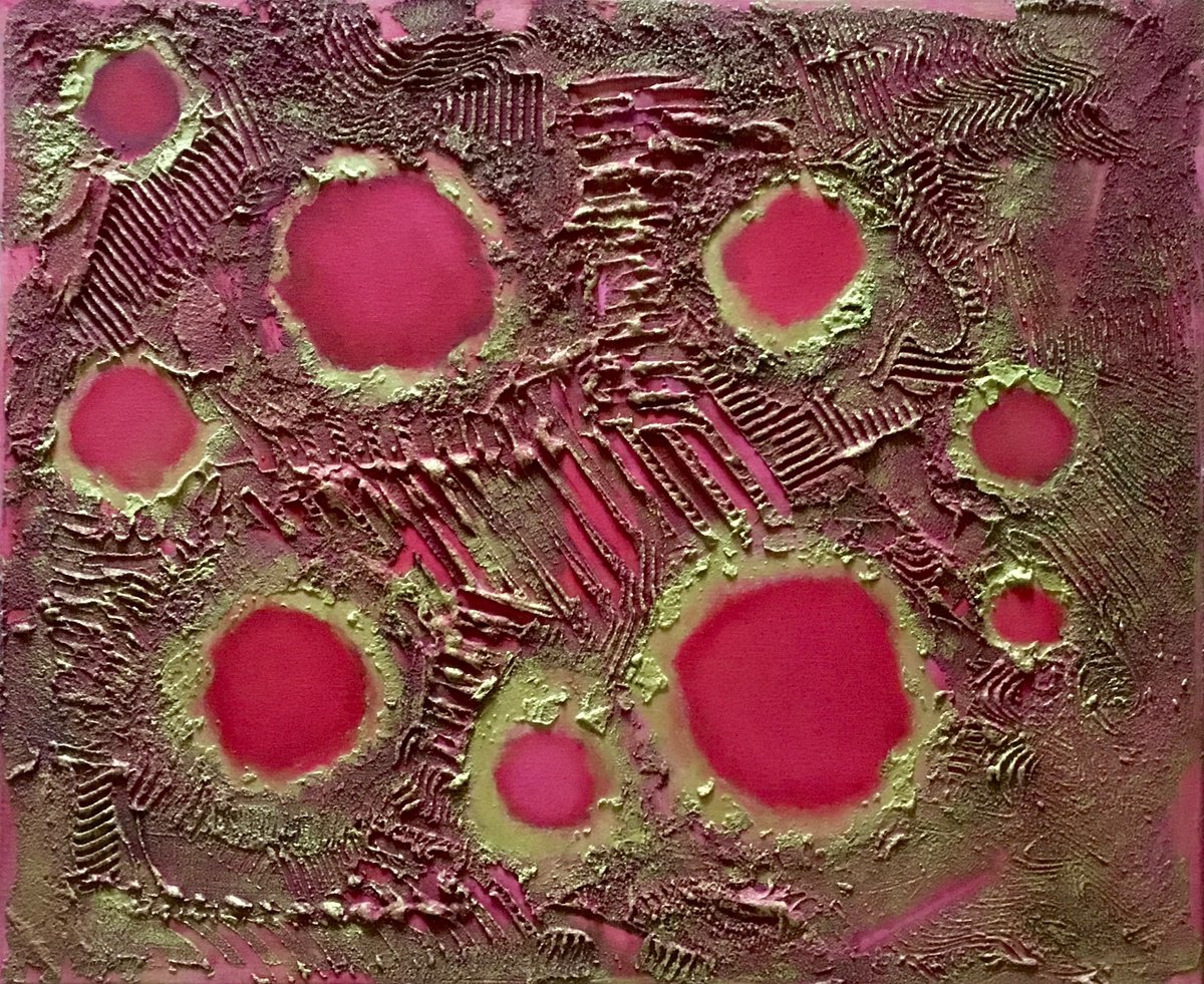 Abstract Oil Painting By Vera Klimova, 24 X 20", Gratitude, Original Artwork