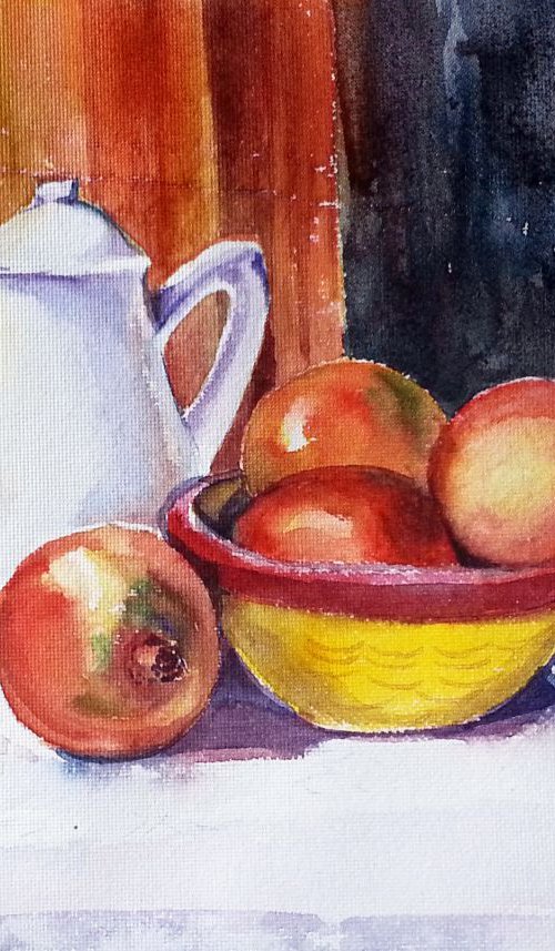 Bowl of Pomegranates by Asha Shenoy