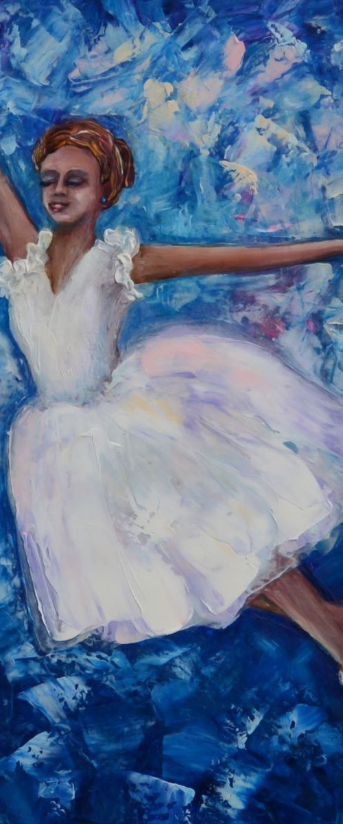 Pretty Prima Ballerina by Lena Owens at OLena Art