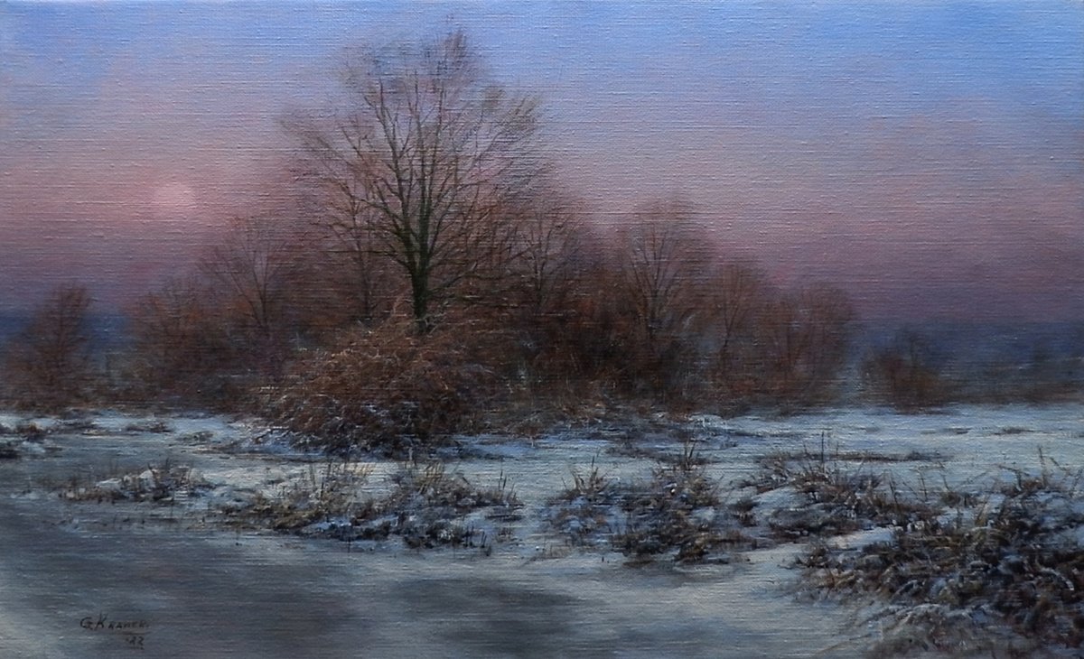 Winter evening by Gerard Kramer