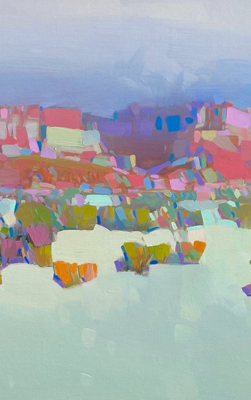 Desert, Original oil painting, Handmade artwork, One of a kind by Vahe Yeremyan